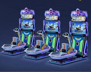 Machine de surf en bois à monnayeur avec simulation de course de jet ski pour parcs d'attractions et salles de jeux - Product Image 4