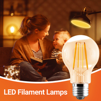Woojong Filament LED Ampoule A60/G45/C37/ST64 Verre laiteux avec certificat UL ETL