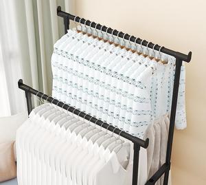 رف معدني متعدد الوظائف قائم بذاته لعرض الملابس رف تجفيف ملابس متحرك - Product Image 4