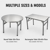 Table de préparation pliante en acier inoxydable, barbecue d'extérieur, plan de travail portable pour pique-nique et camping, étagère inférieure, résistant à la corrosion, robuste