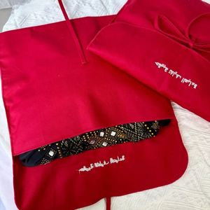 Custom 8oz Cotton Envelope Handbag Dust Bag High End Coat <b>Underwear</b> Packing Pouch With <b>Strings</b> - Product Image 6