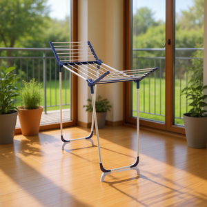 Leifheit Stand <b>Drying</b> <b>Rack</b> Pegasus 120 Solid Compact 44x155x75cm Indoor Outdoor Use - Product Image 3