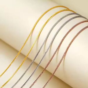 Collar Chopin de Oro de 18K Xinfly, Gargantilla Fina de Alta Calidad para Mujer, Cadena de Eslabones, Joyería para Boda, Compromiso o Regalo de Fiesta - Product Image 3