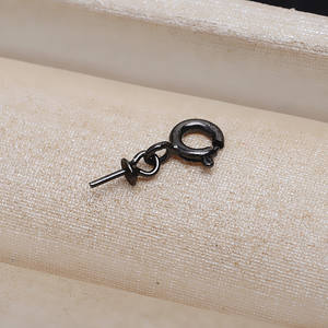 S925 Silver Pendant Accessories 5-13 Empty <b>Holder</b> 4229 Universal Buckle DIY Hanging Bead <b>Plate</b> Spring Buckle for Jewelry - Product Image 3