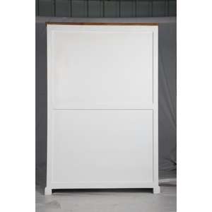 ตู้เสื้อผ้าห้องนอน Muro สีขาวและสีขาวธรรมชาติ ตู้ข้างสไตล์โมเดิร์นหรูหรา ผลิตภัณฑ์ทำมือ ขายส่งสำหรับห้องรับประทานอาหาร - Product Image 5