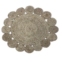 Tapis en jute de haute qualité à prix abordable, durable et antidérapant, avec un design musulman tressé, idéal pour le camping en plein air, les pique-niques et toutes les pièces.