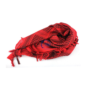 カスタムハンティングアウトドアコットンレッドホワイトシェマーパレスチナアラブスカーフスカーフメンズ - Product Image 4