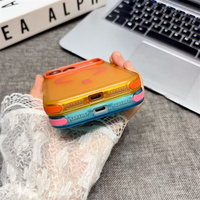 Coque de téléphone magnétique givrée antichute avec blocs de couleur pour iPhone 18 Pro 14 15 16 17 Pro Max, coque rigide antichoc en PC