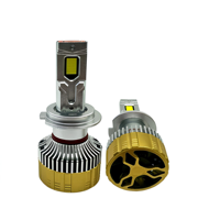 Nouvelle ampoule de phare LED H7 pour voiture, P130 Super Lumen 12V 140W 15000LM 6000K, double tube en cuivre, haute luminosité, phare avant LED pour voiture