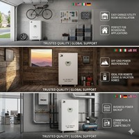 Installation facile, système de stockage d'énergie solaire tout-en-un 16 kWh, batterie Lifepo4 avec onduleur intégré, prêt à l'emploi