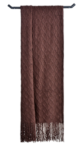 Plaids décoratifs tricotés à franges et pompons texturés pour l'intérieur - Product Image 3