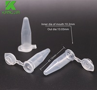 Tube à centrifuger transparent PP de laboratoire Microtubes à centrifuger coniques de 1.5ml avec échelles précises