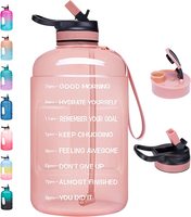Bouteille d'eau grande capacité pour adulte avec paille et poignée, 2,2 L (2,2 gallons), gourde de sport 2 litres