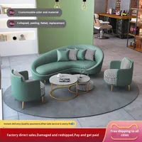 Ensemble de chaises irrégulières en cuir véritable pour divers espaces pour salons de beauté hôtels salons réception réunions magasins de vêtements