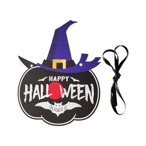 ป้ายแขวนไม้รูปผีสำหรับตกแต่งภายในบ้านในวันฮาโลวีน ป้ายต้อนรับสำหรับงานปาร์ตี้บ้านผีสิงแสนหวาน - Product Image 4