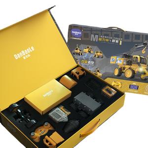 ชุดประกอบยานยนต์วิศวกรรมแม่เหล็ก 8 in 1 พร้อมรีโมทคอนโทรล รถเครน รถขุด ของเล่นโปรแกรม DIY สำหรับเด็กผู้ชาย ของขวัญวันเกิด - Product Image 2