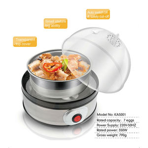 Mini Cocedor de Huevos Multifuncional, Vaporizador de Huevos de Acero Inoxidable, Apagado Automático - Product Image 5