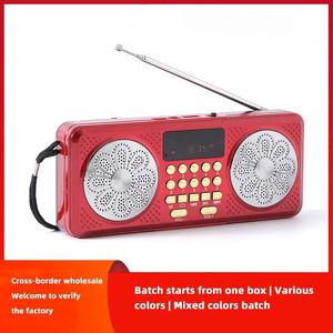Portable Factory FM AM Radio BT <b>Speaker</b> MP3 Player <b>USB</b> TF Card Slot Dual <b>Speaker</b> Digital Display Rechargeable Outdoor Home Audio - Product Image 3