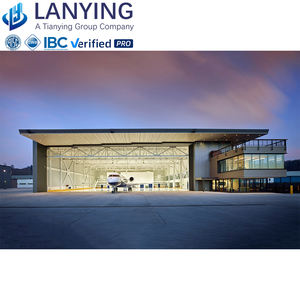 مستودع طائرات معدني مسبق الصنع عالي الجودة مع ألواح ساندويتش - Product Image 3