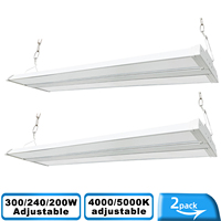 Variateur d'éclairage intelligent Zigbee linéaire pour lampes LED High Bay avec capteur, pour magasins et entrepôts, télécommande, puces SMD2835, en aluminium