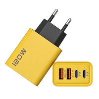 Chargeur 4 ports, câble de charge rapide, adaptateur, 2 USB et 2 Type-C, fonction PD, chargeur mural pour Samsung, iPhone, Xiaomi