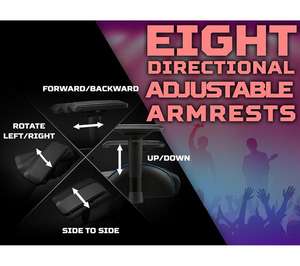 AJUNION 批发 OEM ODM 人体工学游戏椅 可调节游戏椅 经济型游戏旋转赛车电脑椅 带头枕的游戏椅 - Product Image 4