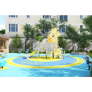 Moetry Girafe en forme de bébé enfant en bas âge terrains de jeux éducatifs en bois <span class=keywords><strong>pour</strong></span> enfants maternelle garderie jardin Playsets extérieur - Product Image 5