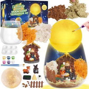 Juguetes educativos DIY LED luz unicornio dinosaurio sirena Micro paisaje luz de noche para <span class=keywords><strong>niños</strong></span> niña niño regalo Kit de artesanía - Product Image 4