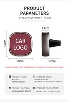 Difusor de Aroma para Auto de Lujo, Clip Metálico para Ventilación, Aromaterapia Portátil de Larga Duración, Aleación de Zinc