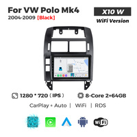 MEKEDE X10 X20 X30 X40 UIS7865 8+128G QLED AKM DSP CarPlay sans fil Android Auto pour Volkswagen Polo Mk4 2004-2009