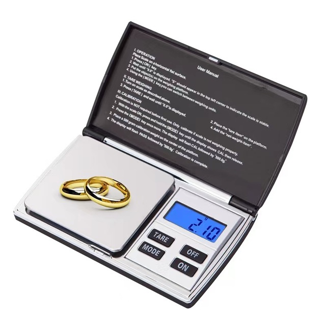 500g 0.01g Mini Portable Digital Accurate Balance Electronic Pocket Jewelry Gold Diamond Weighing Scale