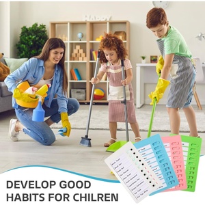 Tabla de tareas deslizante para niños adultos TDAH Visual Schedule Task Board con 4 gráficos y 10 hojas de cartulina - Product Image 4