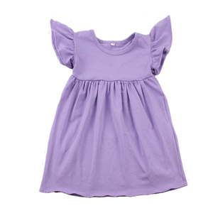 Abito Estivo per Bambina con Perle, in Cotone Lavorato <span class=keywords><strong>a</strong></span> <span class=keywords><strong>Maglia</strong></span>, Maniche <span class=keywords><strong>a</strong></span> Sbuffo, Lunghezza al Ginocchio - Product Image 6