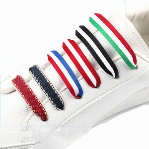 Yrunfeety Tali Sepatu Pita Kanvas 1CM, Tali Sepatu Datar Keren Renda Kain 70-180CM - Product Image 6