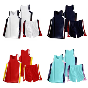 Maillot de basket-ball en mesh personnalisé avec le nom de l'équipe, 100% polyester, respirant, anti-humidité, séchage rapide, unisexe adulte, vente en gros - Product Image 2