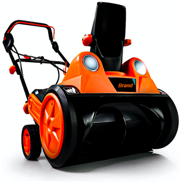 MAXFORCE Garden Electric DIY 15A 2000W Adjustable Snowplow Snow Blower Thrower with Two LED Lights