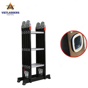 EN131 sáu Doanh gấp nhôm thang NVLG-43 3x4 bước Kính thiên văn hộ gia đình thang ngoài trời cách nhiệt đa mục đích nhà - Product Image 1