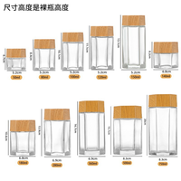 Botol Madu Kaca Heksagonal Mewah Berkualitas Tinggi 50ml-360ml dengan Tutup Bambu, Logo Kustom & Sablon Sutra