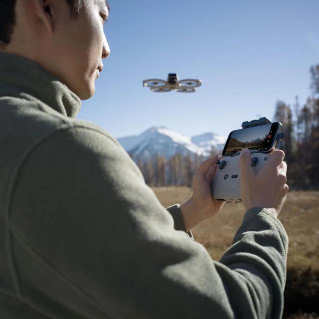 DJ I Flip RC 2 Mini Drone 4K UHD Foldable Guard Beginner-Friendly Palm Takeoff Travel Filming