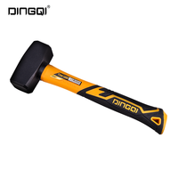 Marteau de fendage Dingqi type allemand 1000G, marteau de machiniste en plastique avec manche en fibre de verre pour burin