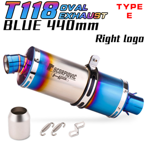 Escape Universal para Motocicleta, Tubo de Escape Modificado de Acero Inoxidable, Silenciador DB Killer para <span class=keywords><strong>CB</strong></span> <span class=keywords><strong>650R</strong></span> NINJA400 R6 R3 GTS300 440mm T118 - Product Image 4