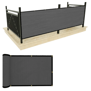 Écran d'intimité <span class=keywords><strong>pour</strong></span> <span class=keywords><strong>balcon</strong></span>, filet d'ombrage tissé robuste, clôture en maille, <span class=keywords><strong>toile</strong></span> d'ombrage rectangulaire <span class=keywords><strong>pour</strong></span> jardin 185 GSM, barrière anti-UV extérieure - Product Image 1