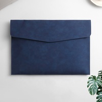 Bolsa de documentos de cuero PU A4 personalizada de fábrica, Cartera de oficina de negocios, carpeta de archivos, sobre, carpeta, paquete de archivos impermeable
