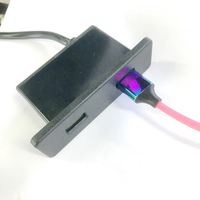 Alimentation du concentrateur USB carré Standard US 5V 2.1A avec prise polaire SPT-2 cachée dans le chargeur 2USB-A 1USB-C encastré dans le bureau