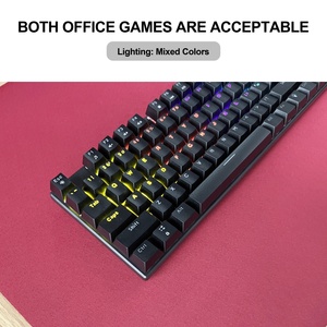Tùy Chỉnh 26-Key Chống-Bóng Ma 87-Key Tkl Kích Thước Màu Đen USB Có Dây Bàn Phím Cơ Khí Với Đèn Nền - Product Image 5
