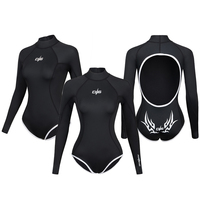 DIVESTAR 2MM Neoprene Waterproof Bikini Wetsuit untuk Freediving & Berenang Pakaian Renang Nylon Pakaian Pantai untuk Wanita