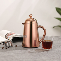 Cafetière à piston HIGHWIN multi-capacité, en acier inoxydable à double paroi de qualité alimentaire, isolée