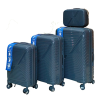 Equipaje impermeable logotipo personalizado PP maleta estuche rígido carrito de viaje equipaje bolsa equipaje carrito de compras carrito plegable buenos productos