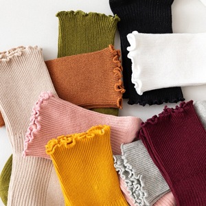 Calcetines de Mujer de Alta Calidad y Económicos con Diseño de Encaje, Color Sólido, Estilo Moderno, Calcetines de Tubo a la Moda - Product Image 2