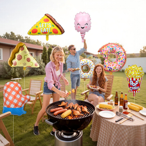 Balões de Alumínio em Forma de Donut para Decoração de Festa, Balões de Donut em Diferentes Cores para Decoração de Festas - Product Image 2